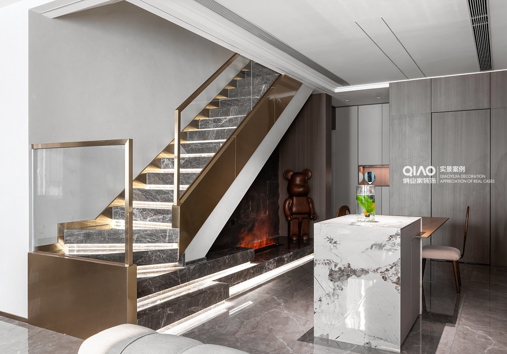 轻奢+法式混搭私宅丨中国重庆丨重庆俏业家装饰-42