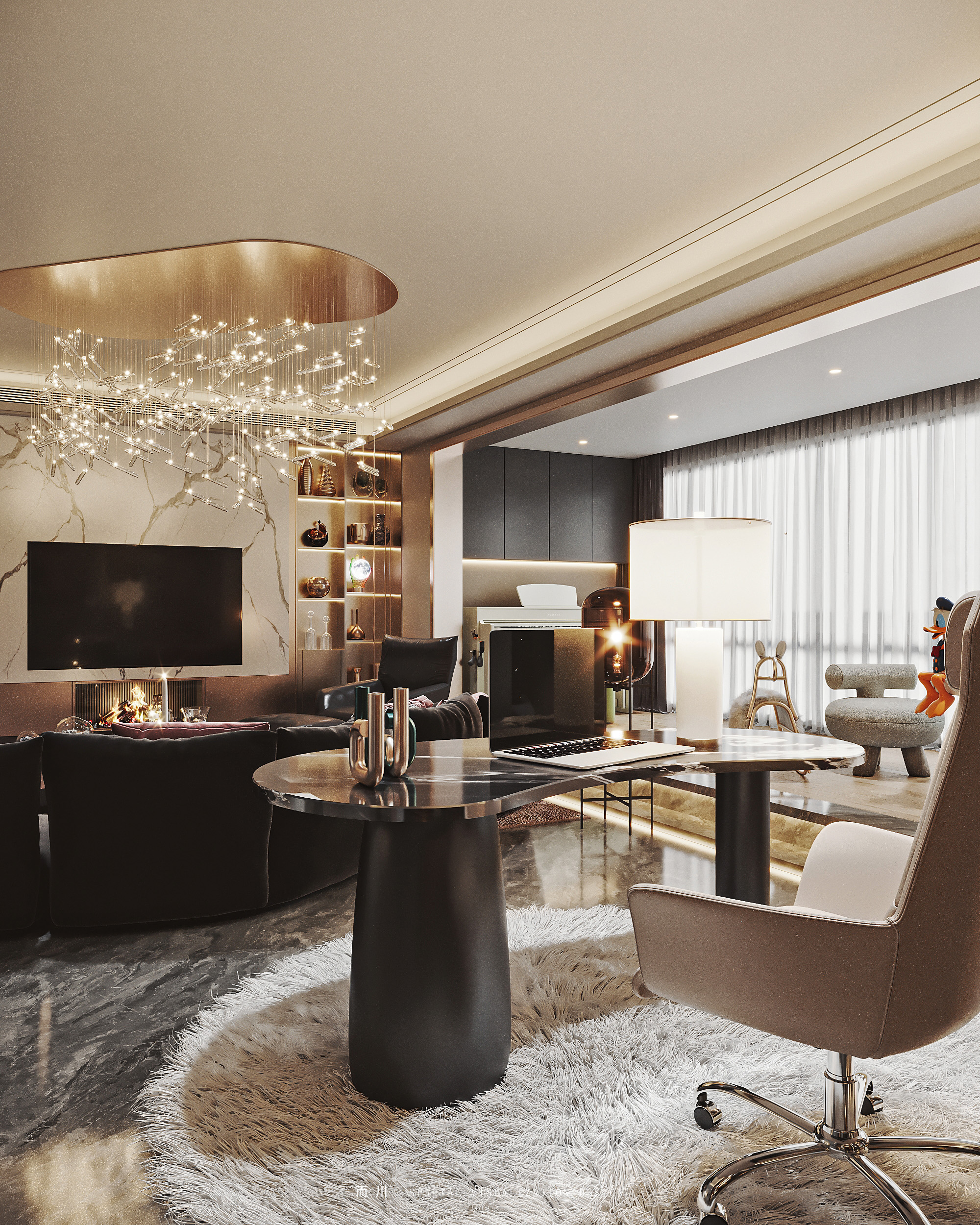 意式轻奢丨而川空间可视化工作室-9