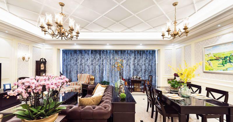 南昌绿地国际博览城160平美式风格设计-13