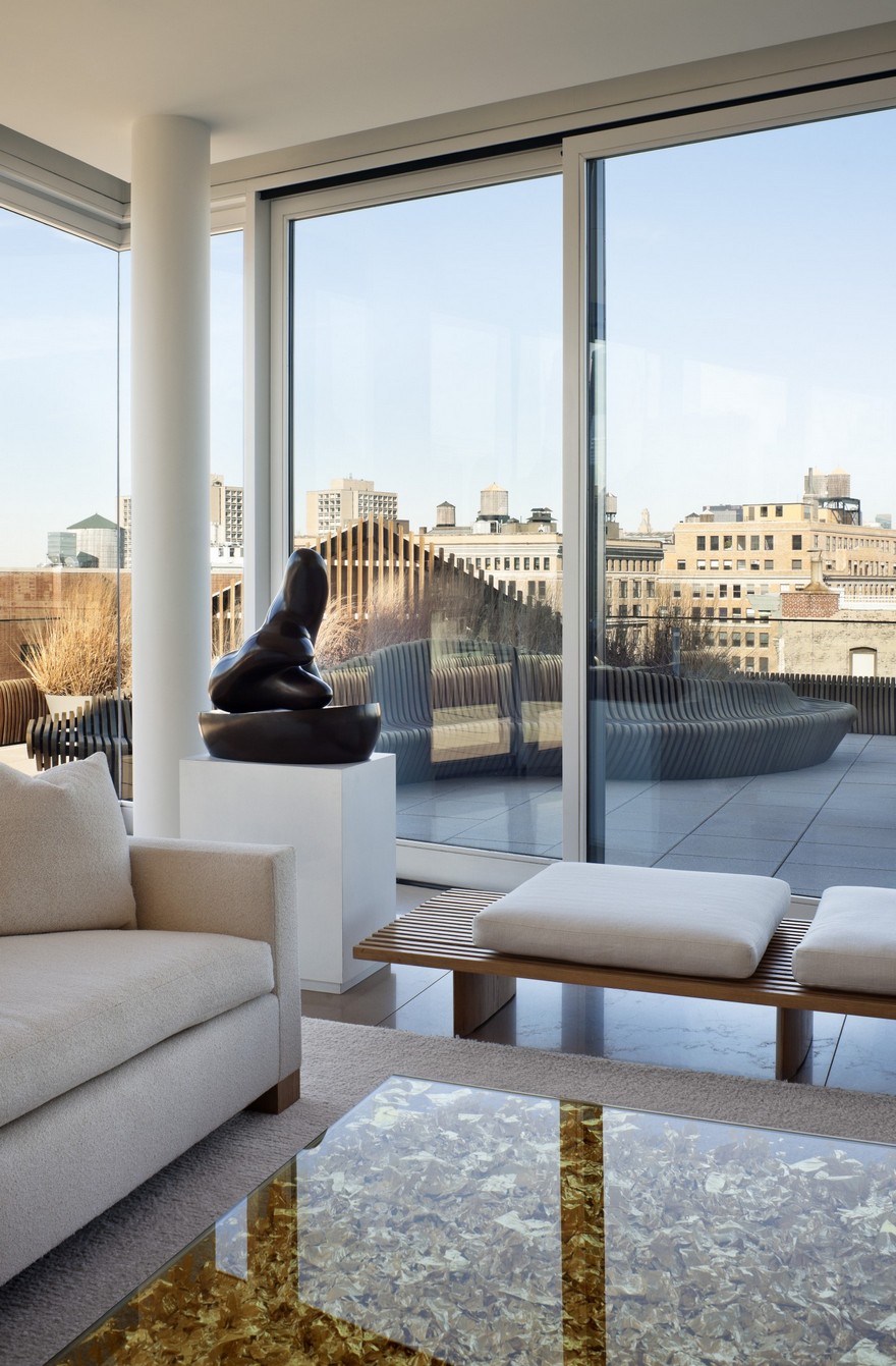 曼哈顿顶层公寓 | 无缝复式空间与城市景观的完美融合-17