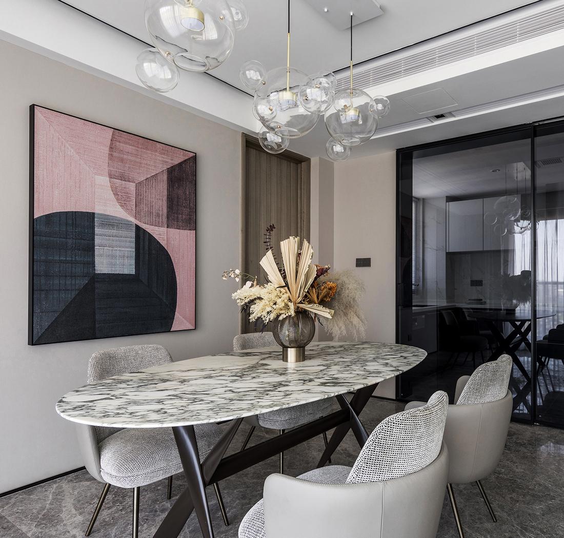 朴森全案设计丨平层丨超棒采光+开放空间，高级从简约开始-9