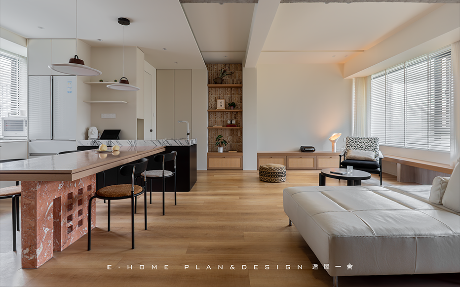 100㎡的独处自由,“我把三间卧室变成了客餐厅”-14