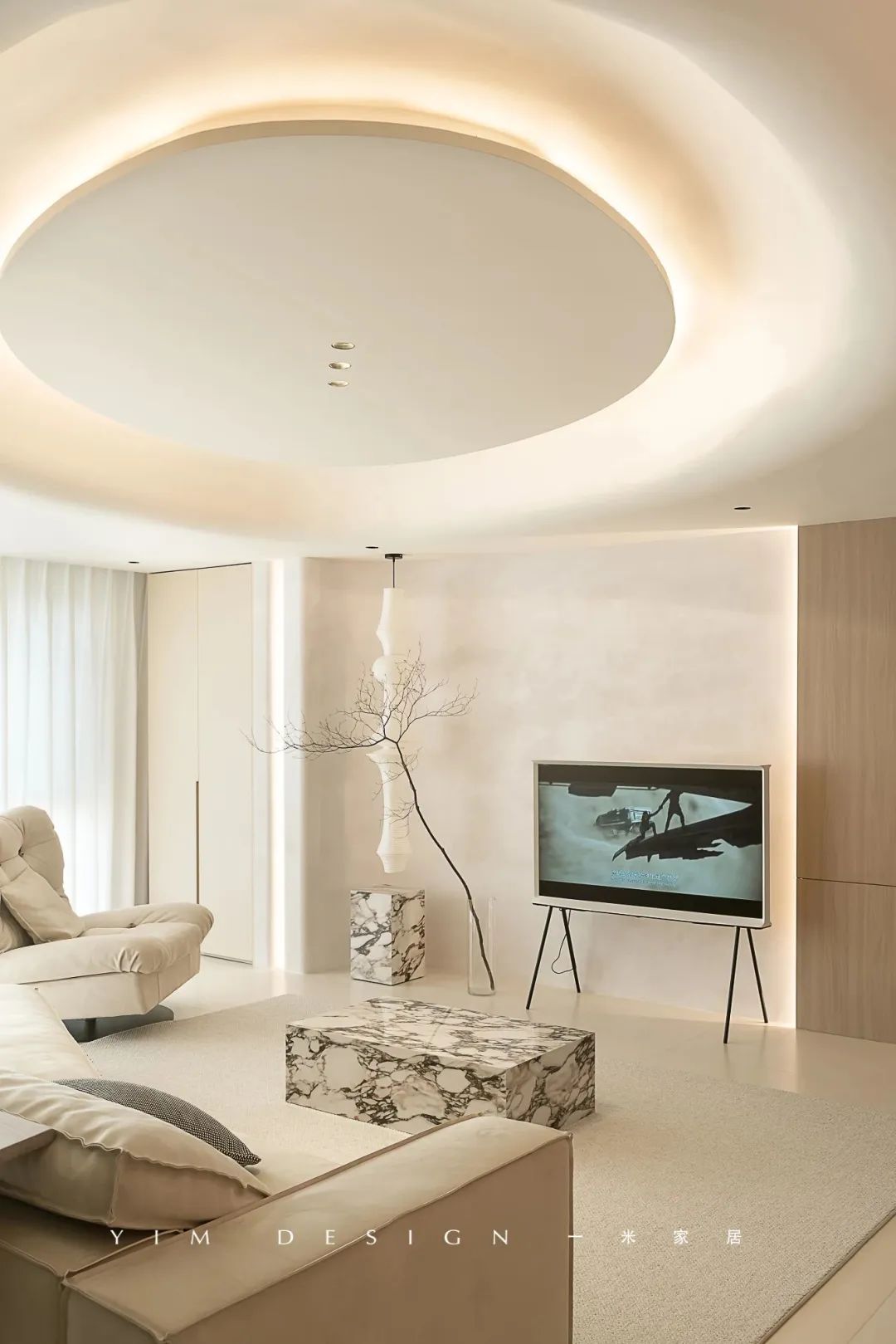 软沙丘 · 极简奶油空间丨YIM DESIGN-9
