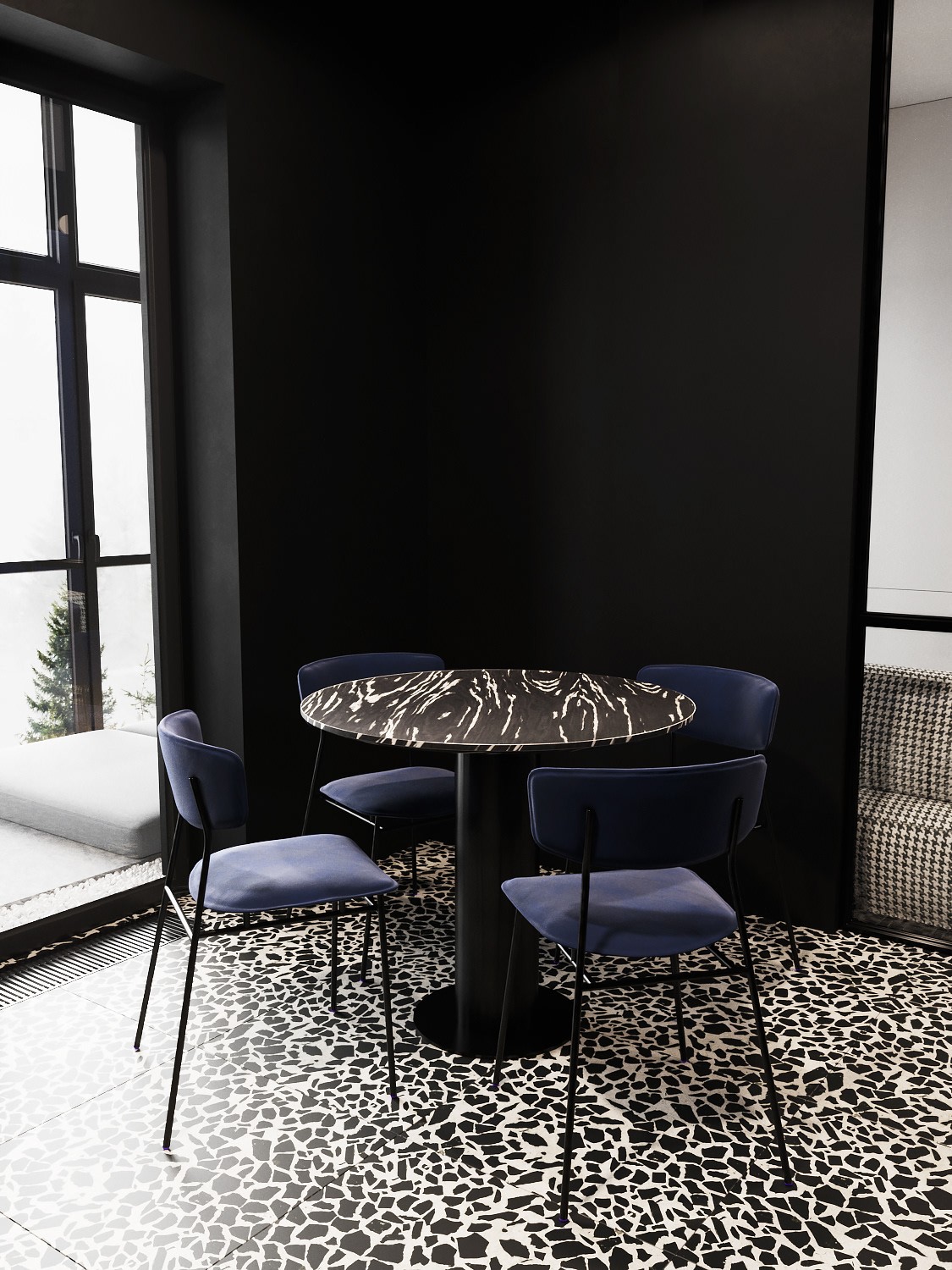 深色系小空间公寓设计 超酷！-7