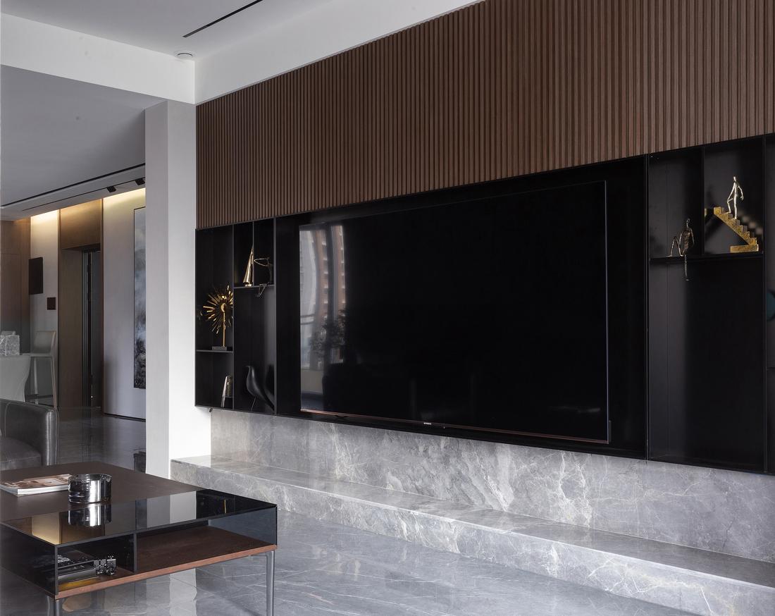 在地室内设计丨《构筑生活》丽都水岸大平层-3