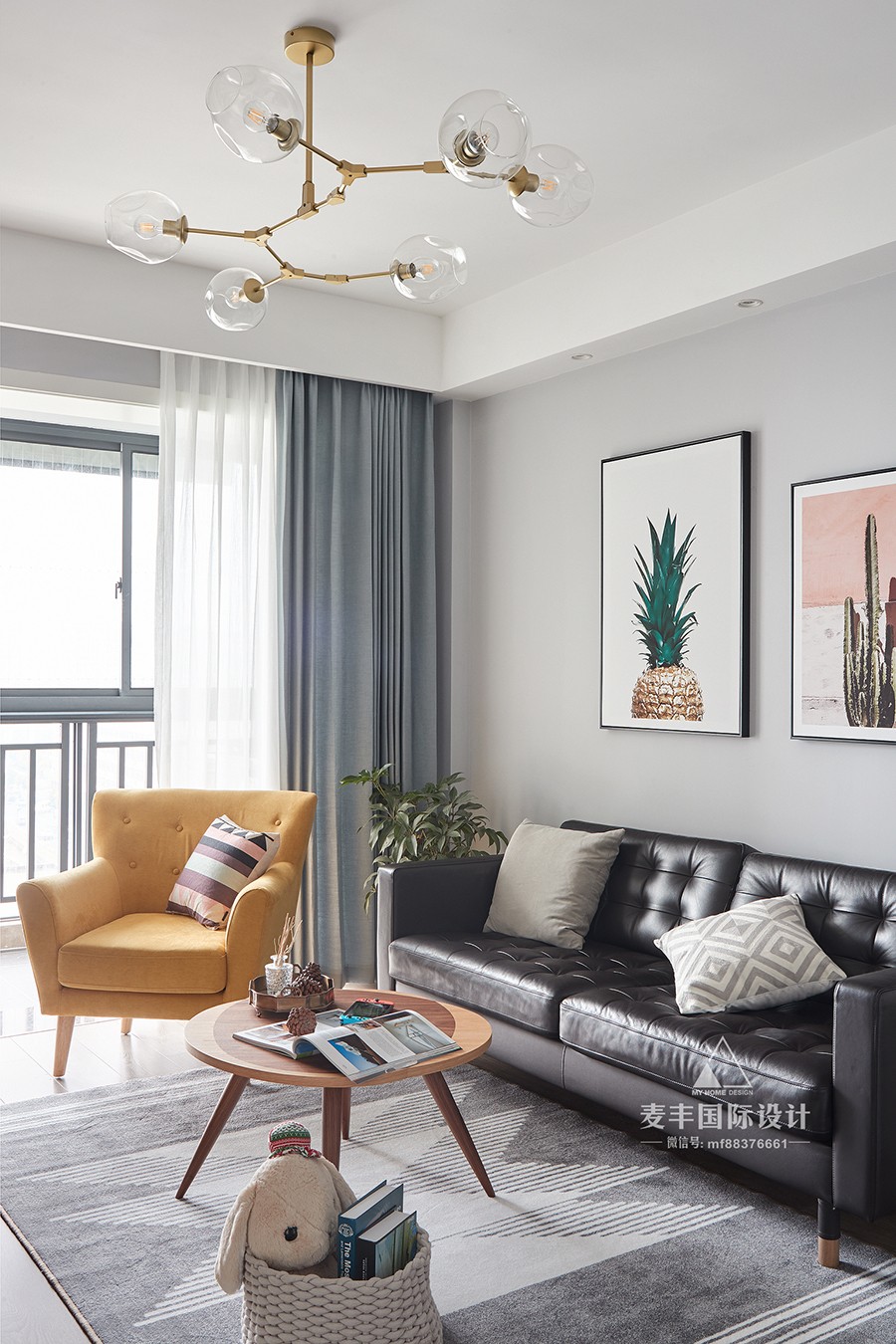 义蓬美郡园89㎡北欧风住宅  麦丰国际设计-16