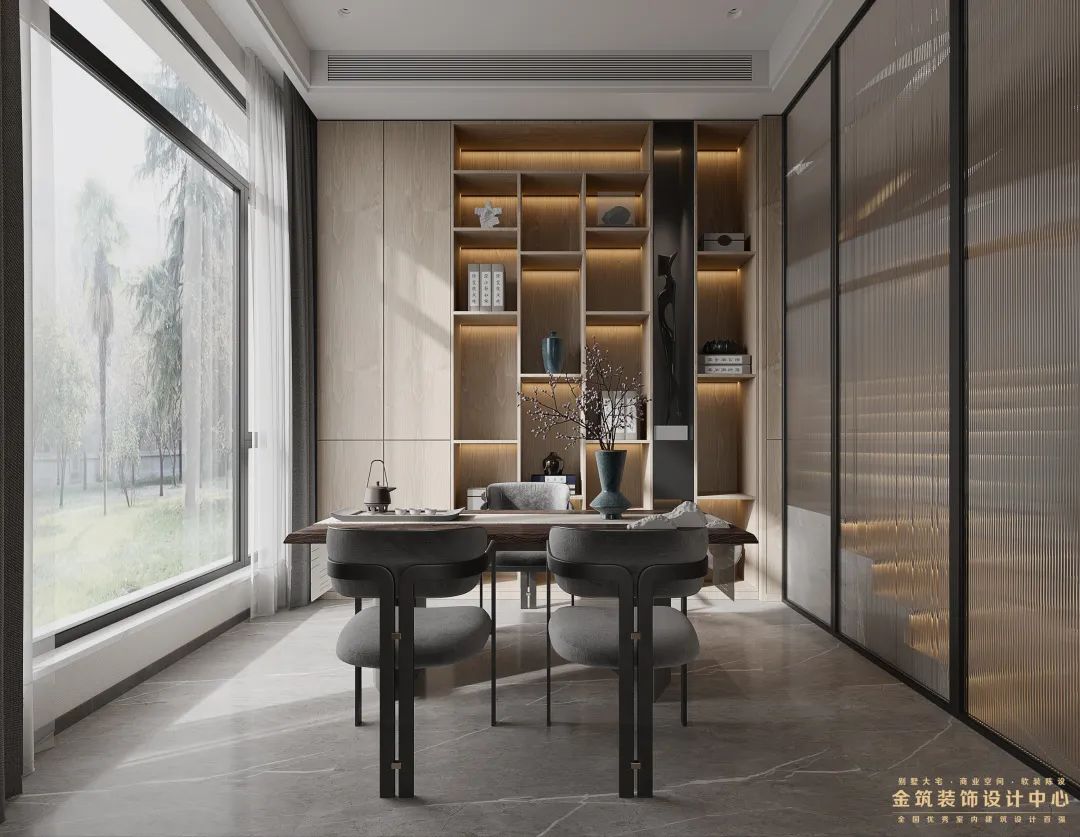 东方润园别墅 · 现代简约风格的自然归属丨金筑设计-10