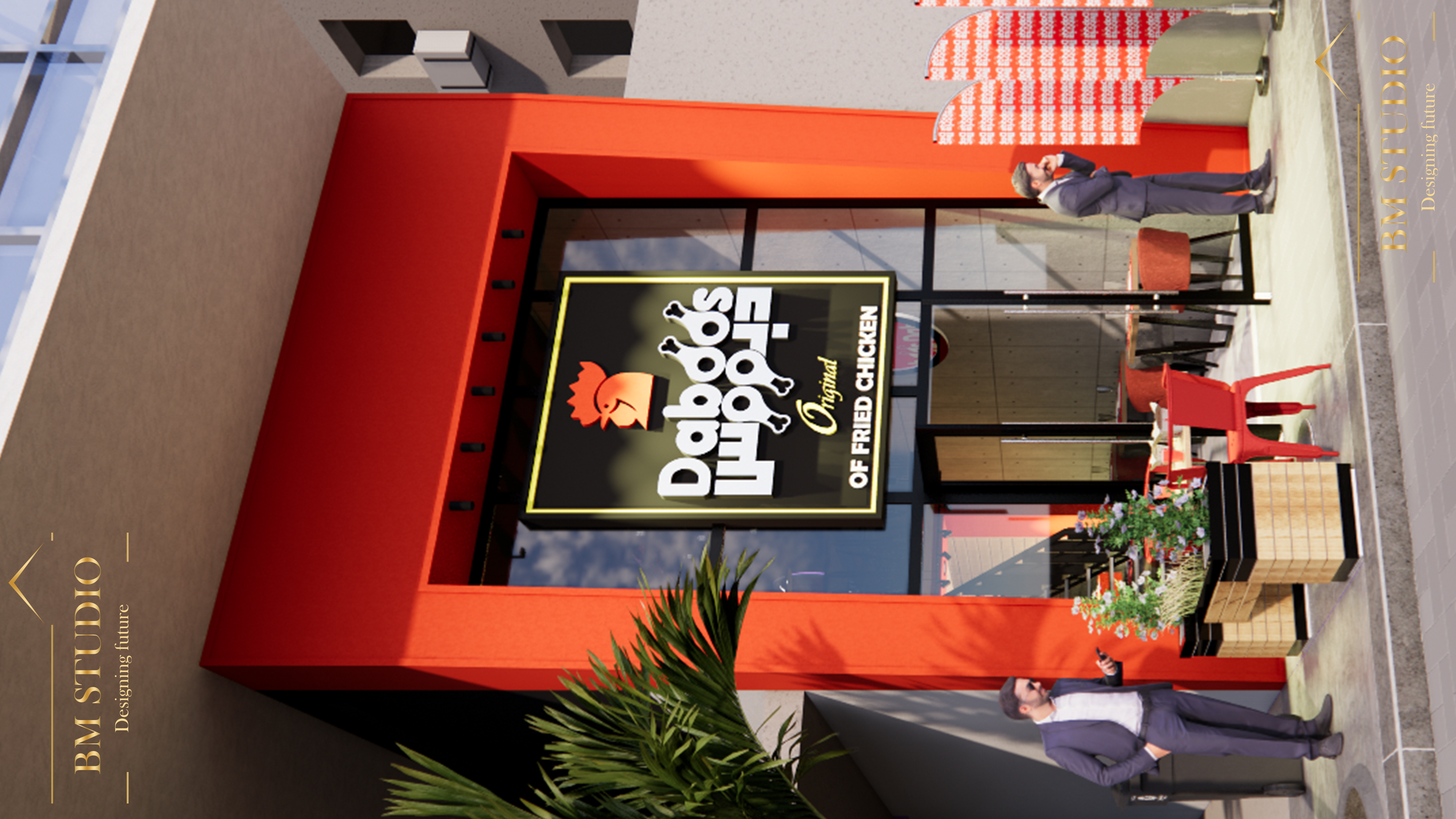 Facade Restaurant for fried chicken-1