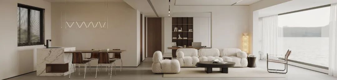 万象华府现代奶油白空间设计丨端石设计事务所-11