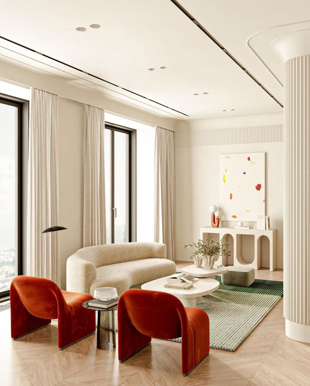 欧式二居室室内设计丨Attico Interiors-10