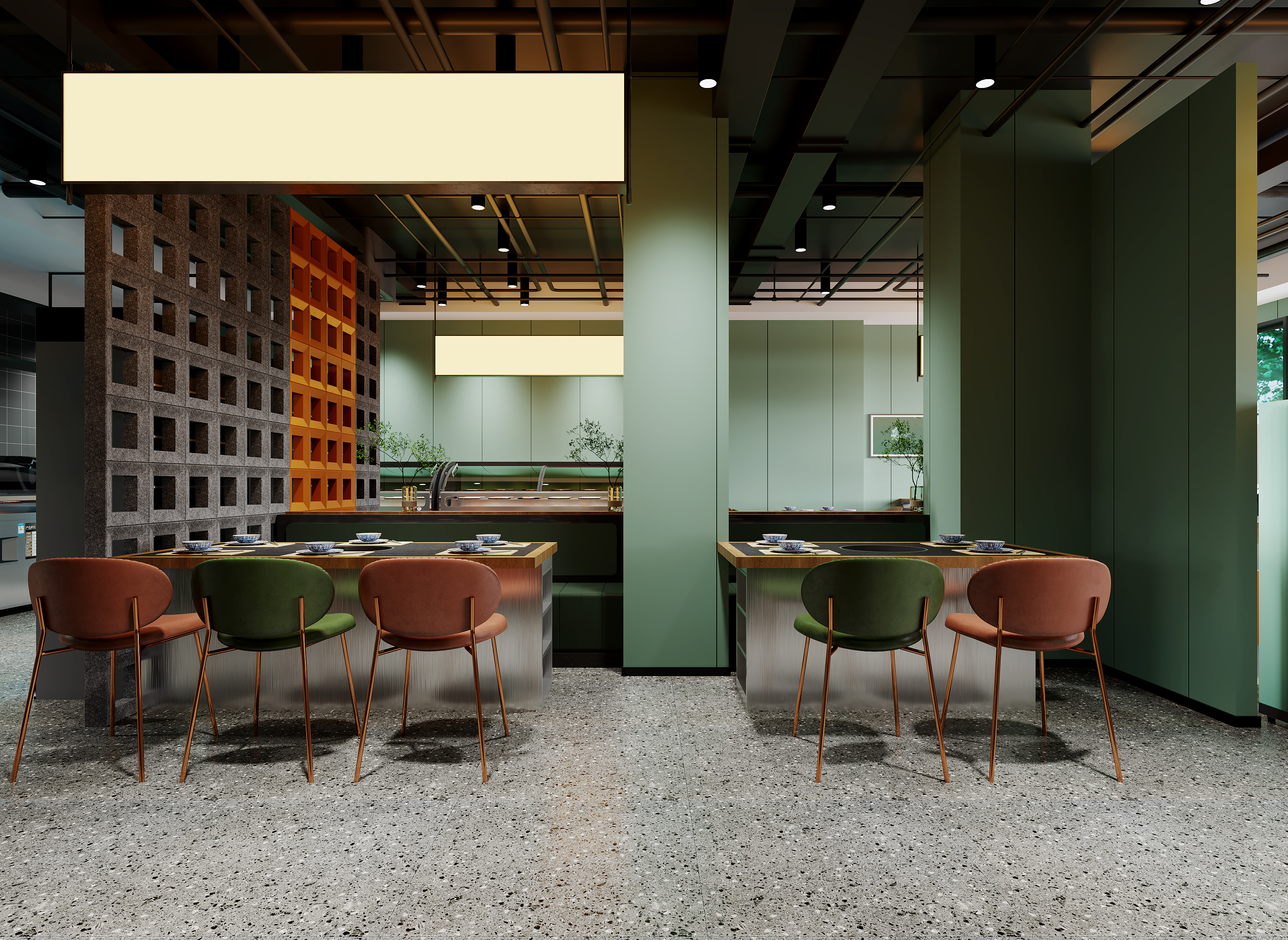 烧烤店餐厅设计-17