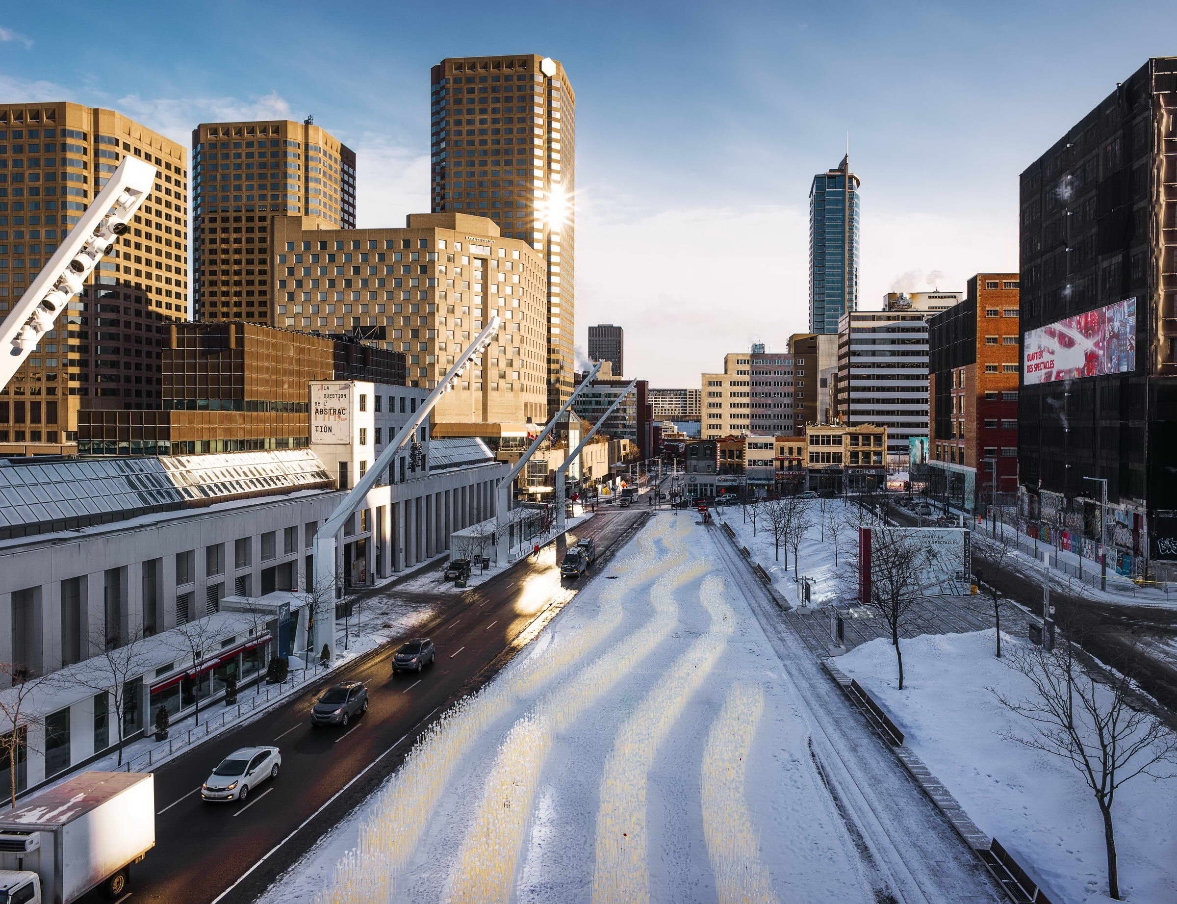 冬季麦田幻境 | Entre les Rangs 公共艺术装置-6
