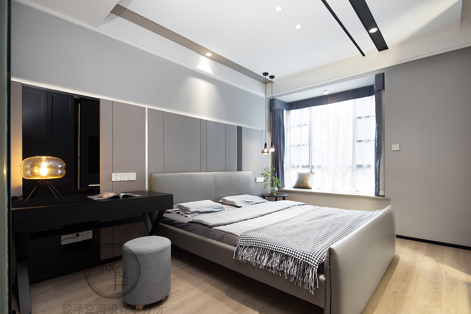 朝阳 W 宅——现代简约，书香满溢的家庭空间-24