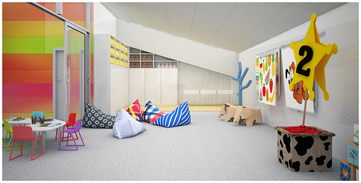 早教中心设计 早教中心效果图 -2