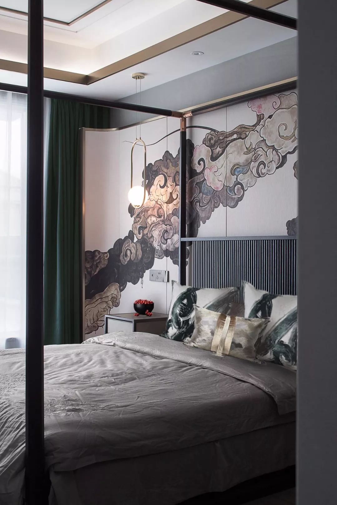 绍兴翡翠园 400㎡中式空间,古韵石韵共融,打造品质生活-38