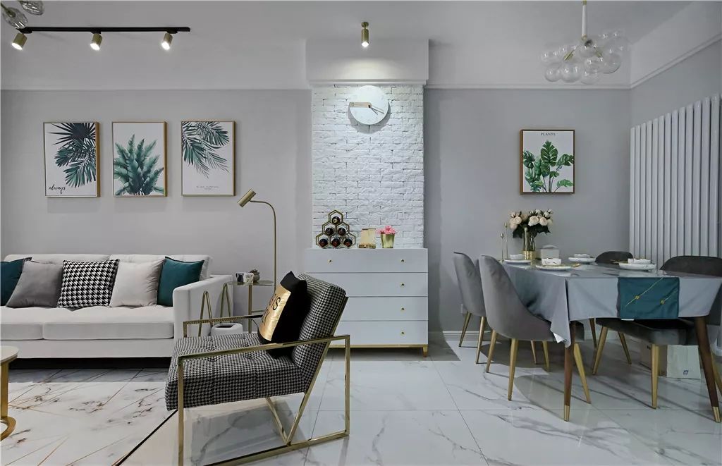 98 平米北欧轻奢极简风，自然舒适又高档-16