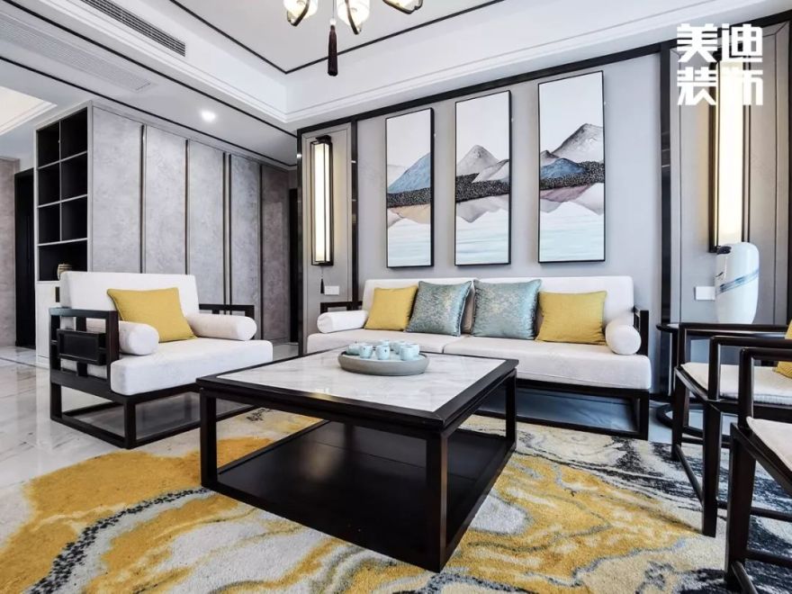 长沙中建梅溪湖中心 | 新中式湖景房,160㎡演绎东方神韵-19