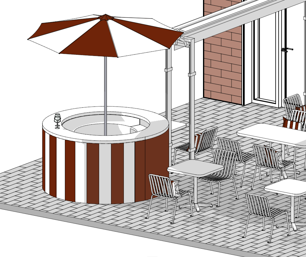 3D схемы для ресторана, дизайн интерьера-7