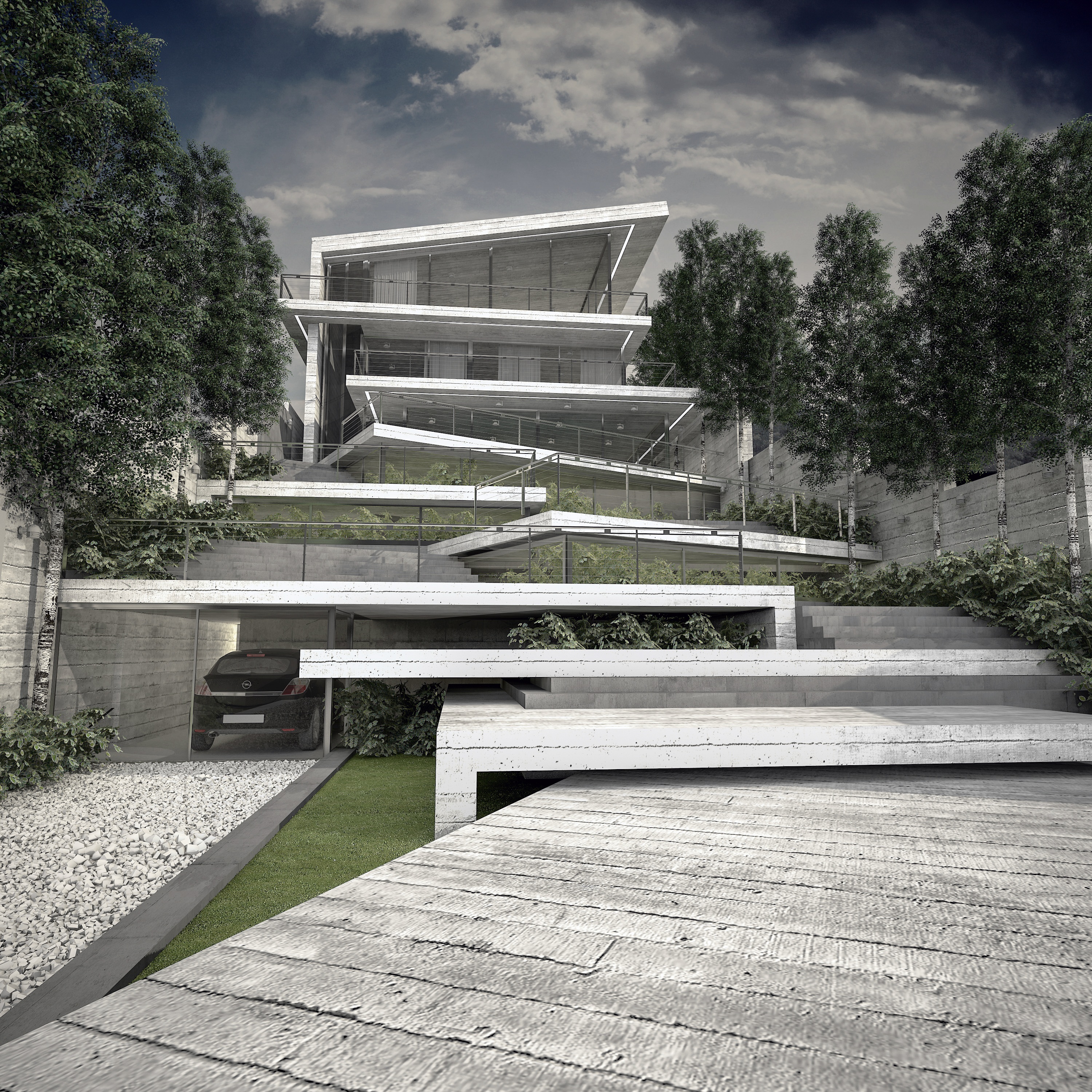 伊朗 Mazandaran 省 Kelardasht 镇的山间别墅设计-1