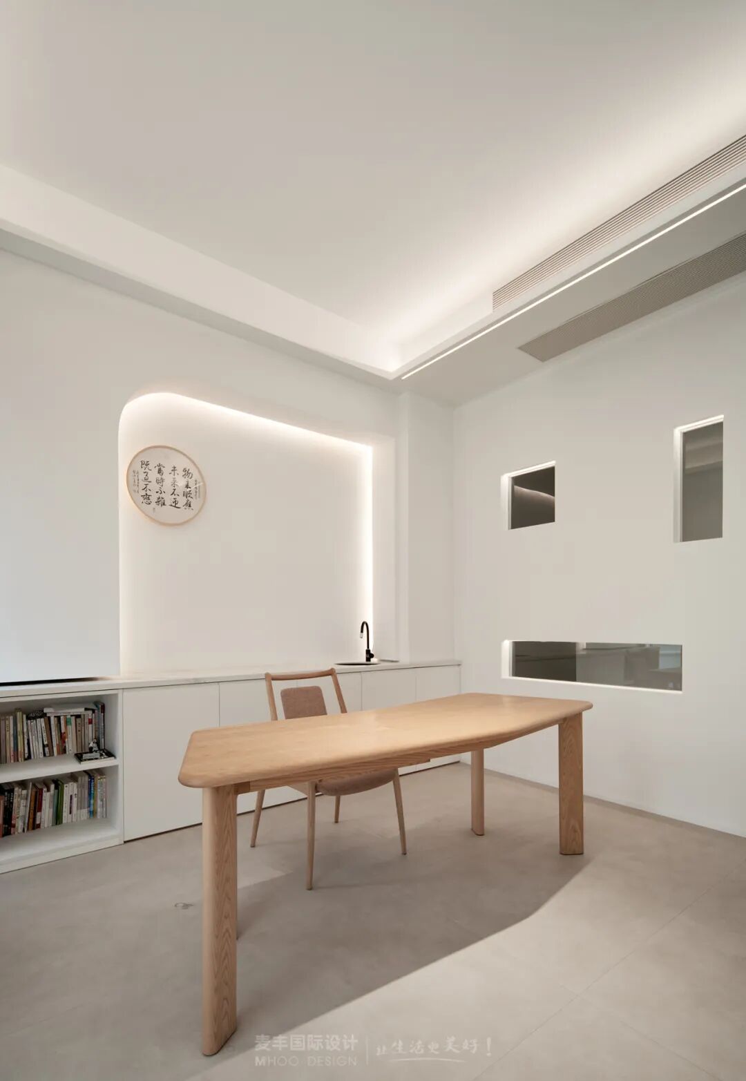 MHOO|新湖菲林500㎡极简风：空境之美，力量的克制-31