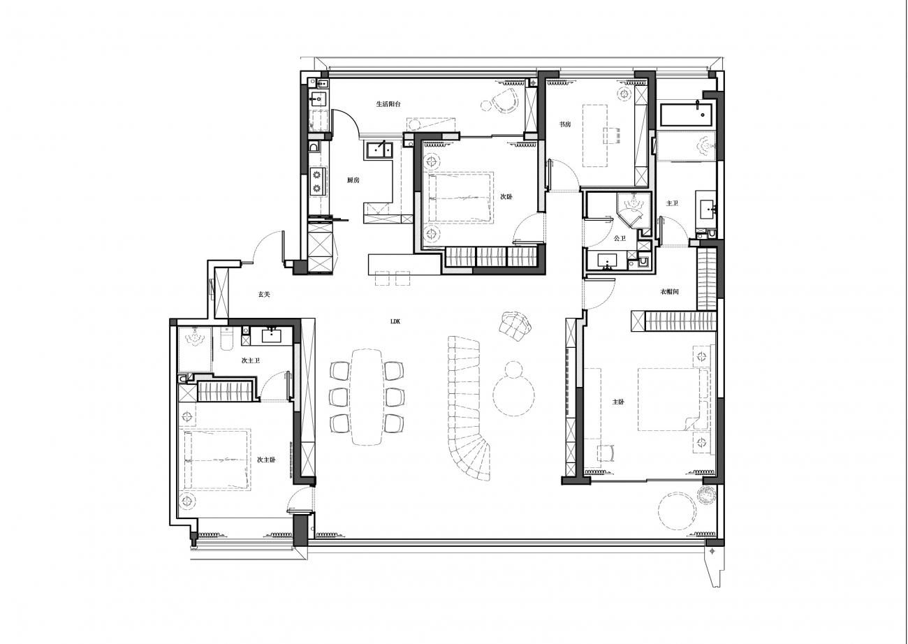 汇隆璞樾样板间丨中国南阳丨吉禾设计-31