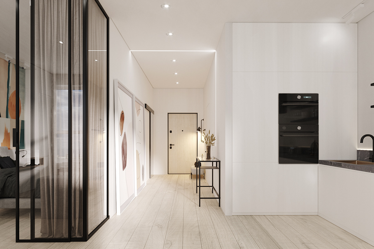 时尚舒适公寓设计丨乌克兰丨Lera Dzherely-7