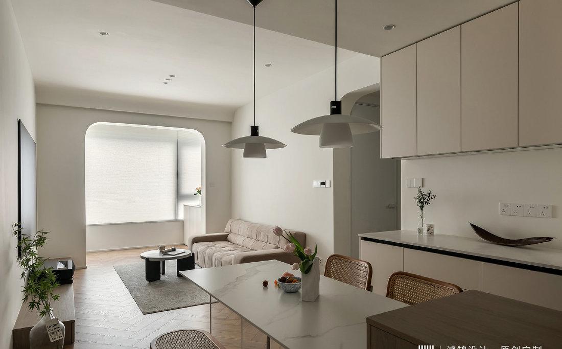 奶油现代风温馨小户型设计-11