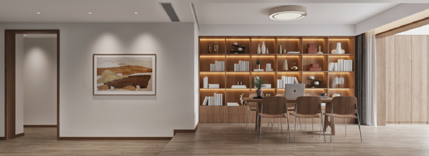 现代时尚之家 · 西安万家灯火复室住宅设计丨中国西安丨西安.大小空间设计-23