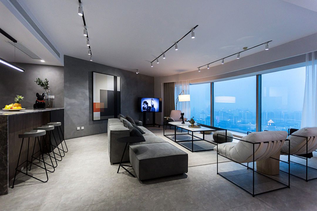 世茂滨江花园 40 万出租房装修，打造大气观景空间-91