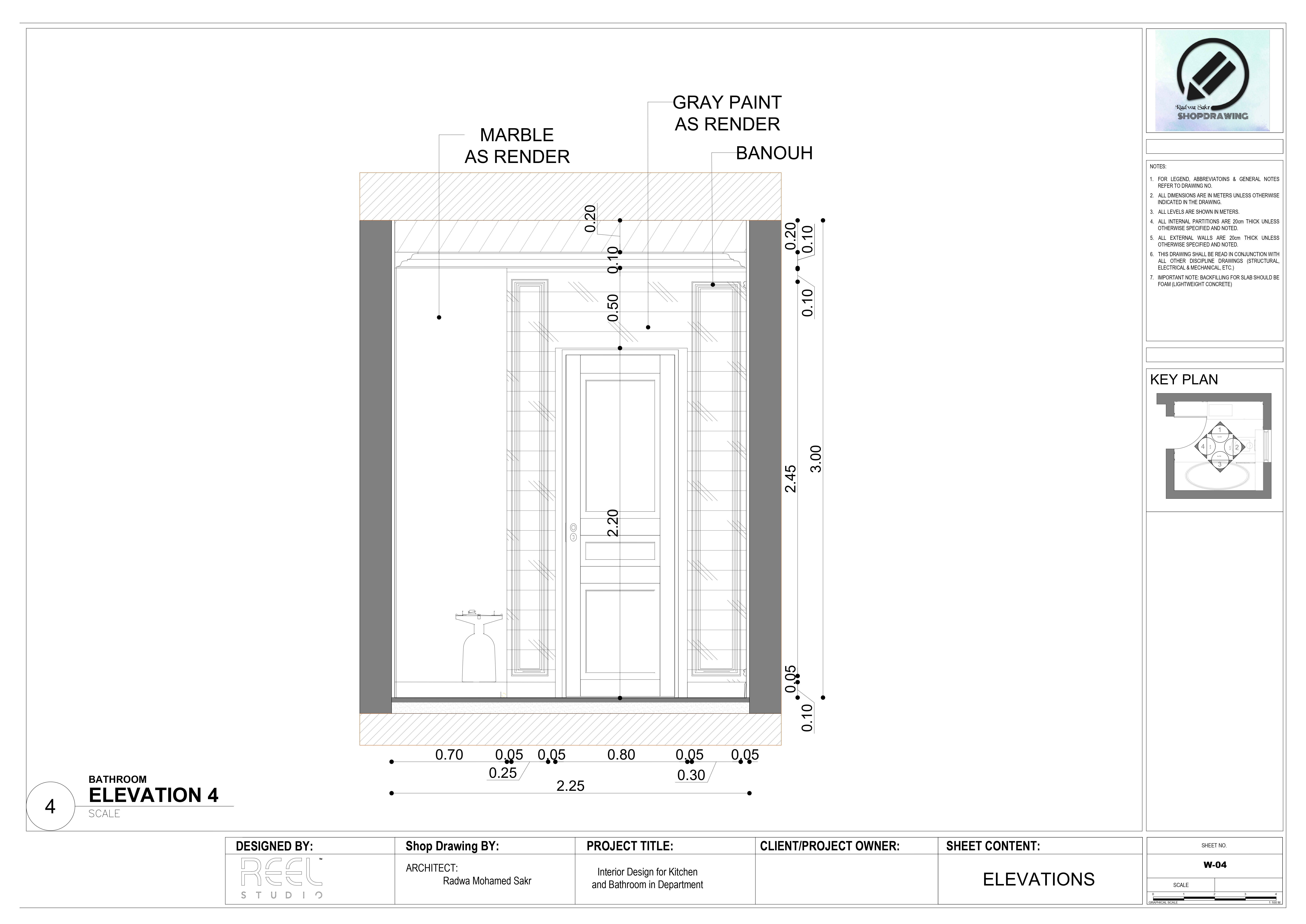 厨房和浴室施工图丨埃及开罗丨Reel Studio-25