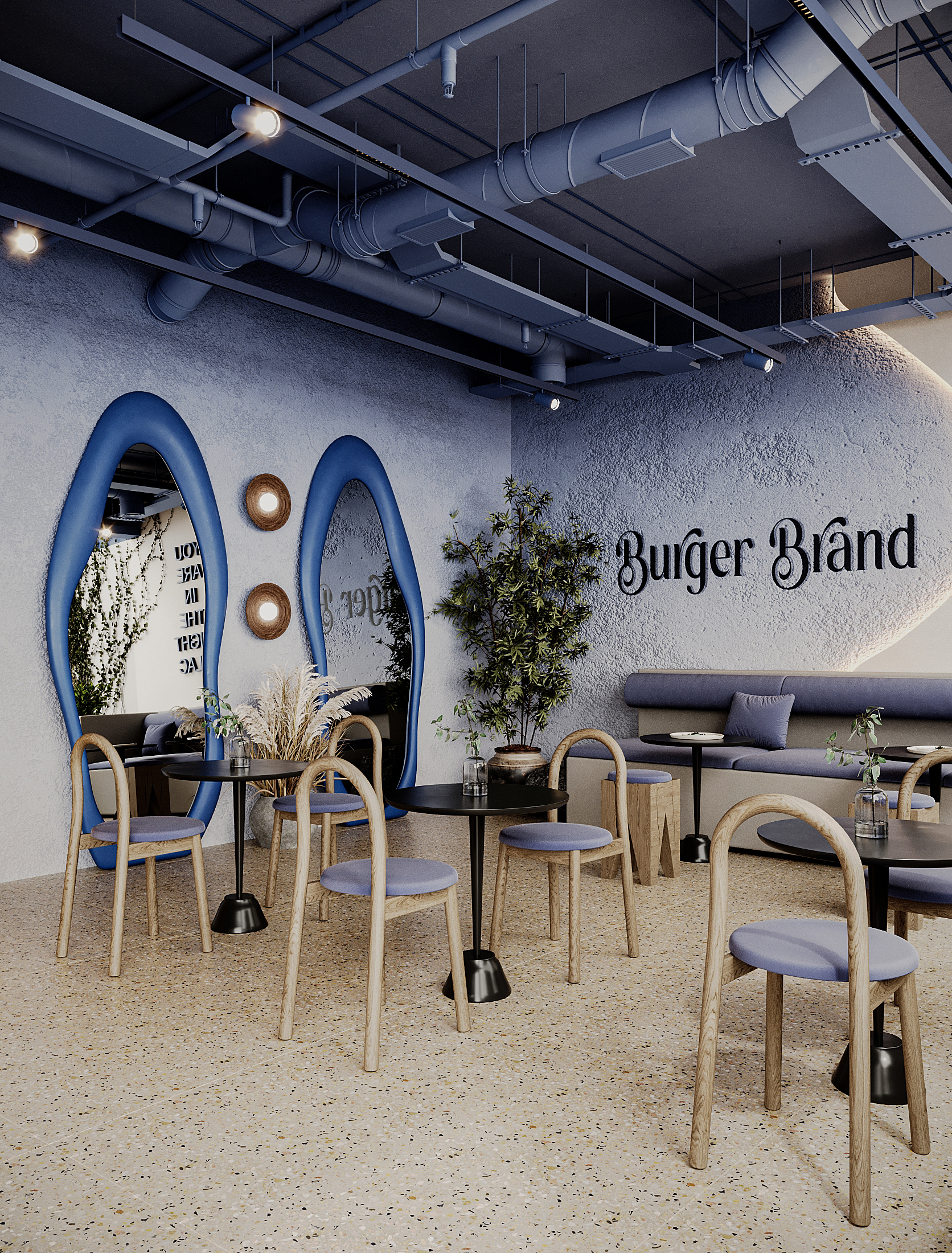 Burger Brand · Restaurant设计与渲染丨沙特阿拉伯-11