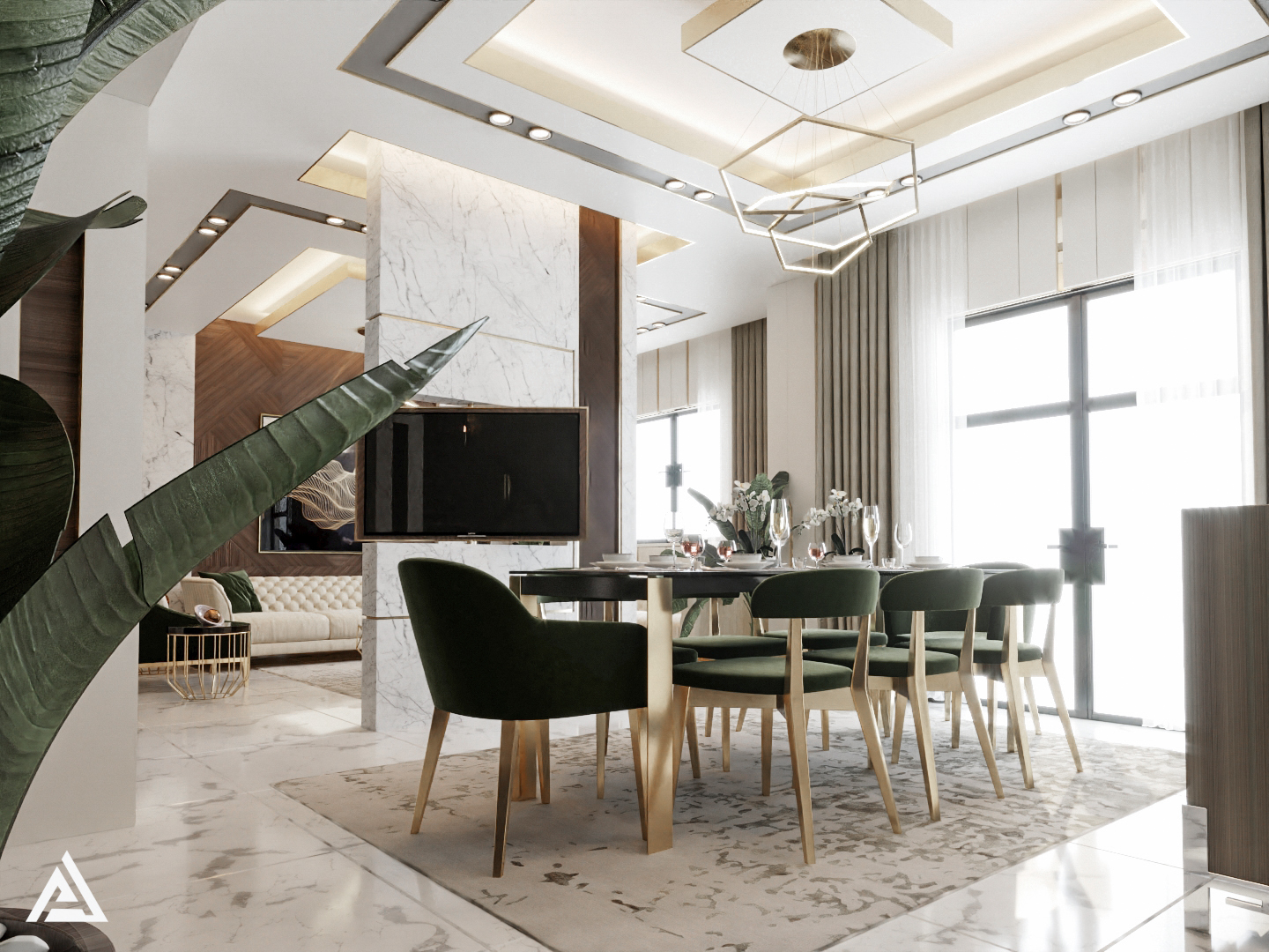 dining and living area-3