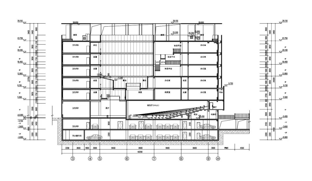 湖南省建筑设计院·江雅园办公楼 | 绿色共生“街巷”情境-81