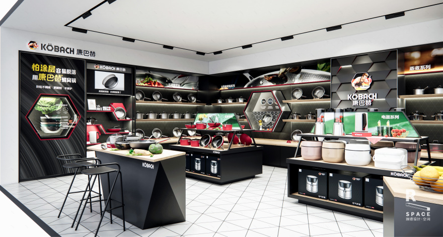 康巴赫 · 瑞德设计 · 头部互联网锅具品牌空间 SI 设计丨中国金华丨瑞德设计·空间-24