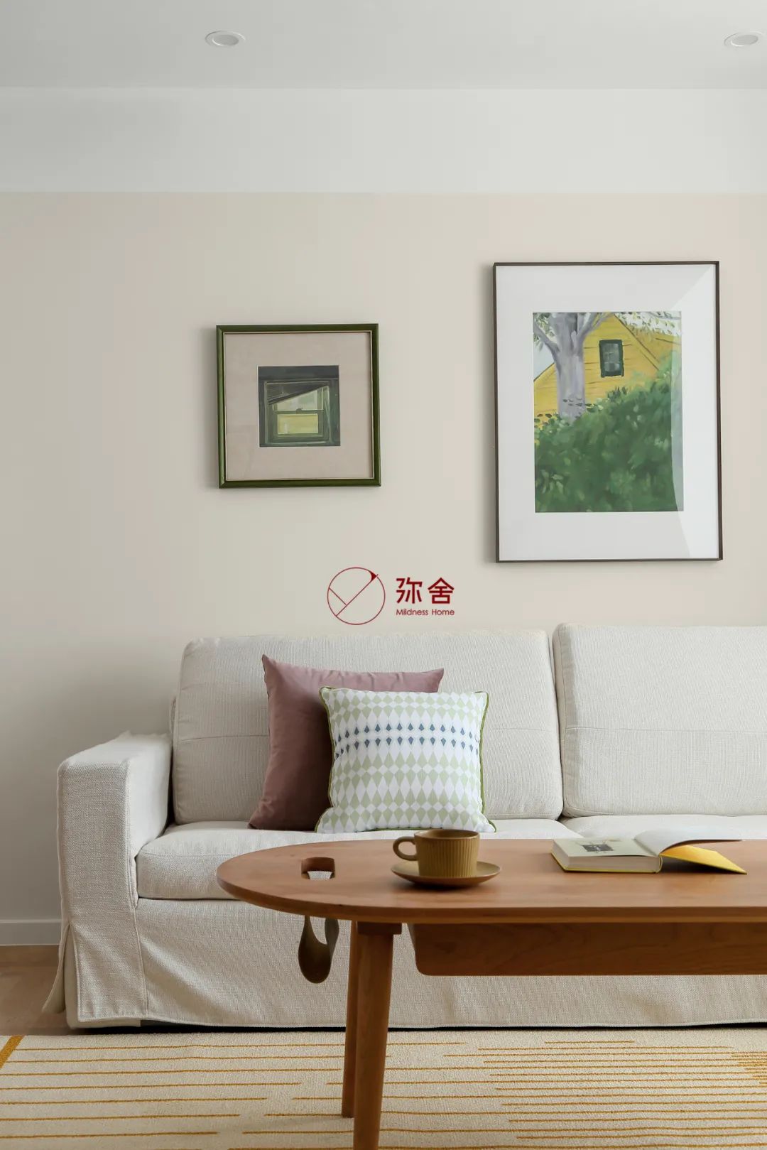 开放式客餐厨、滑滑梯儿童房组成暖暖的原木日系家-31