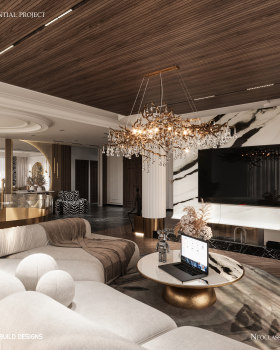 新古典别墅一层及室内设计丨埃及丨Re  Build Designs