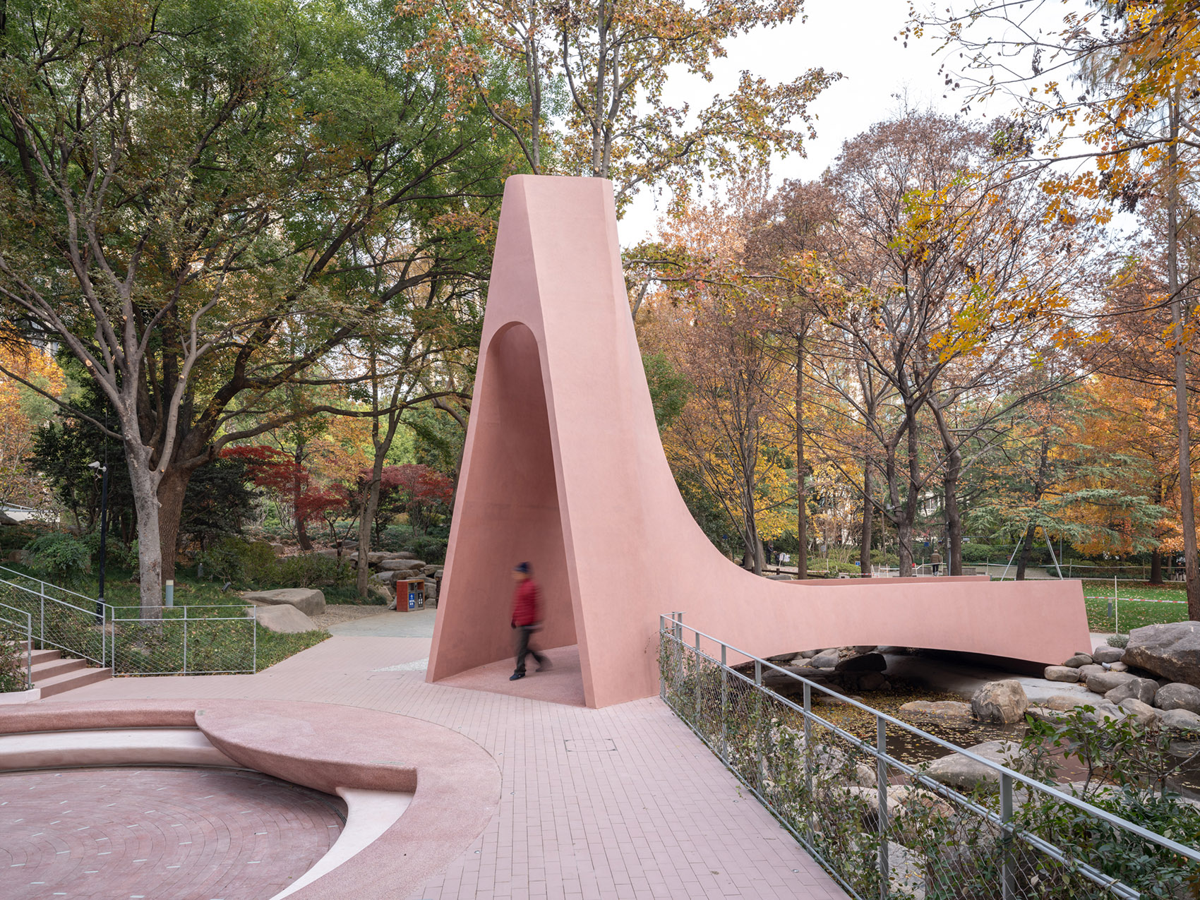 上海华山绿地步行桥（囍桥）丨中国上海丨HCCH合尘建筑-5