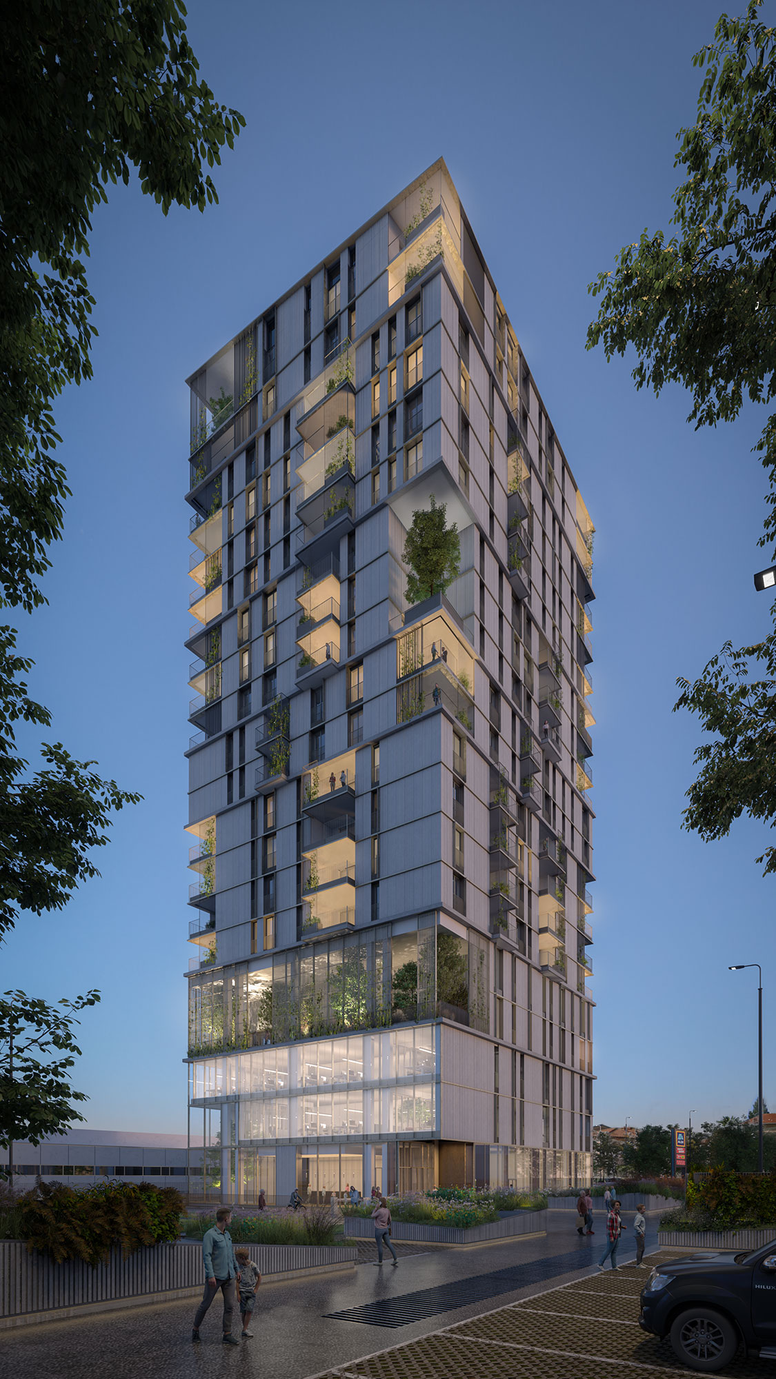 意式绿意 · Saronno 住宅塔楼丨意大利丨SIGMA COSTRUZIONI-27