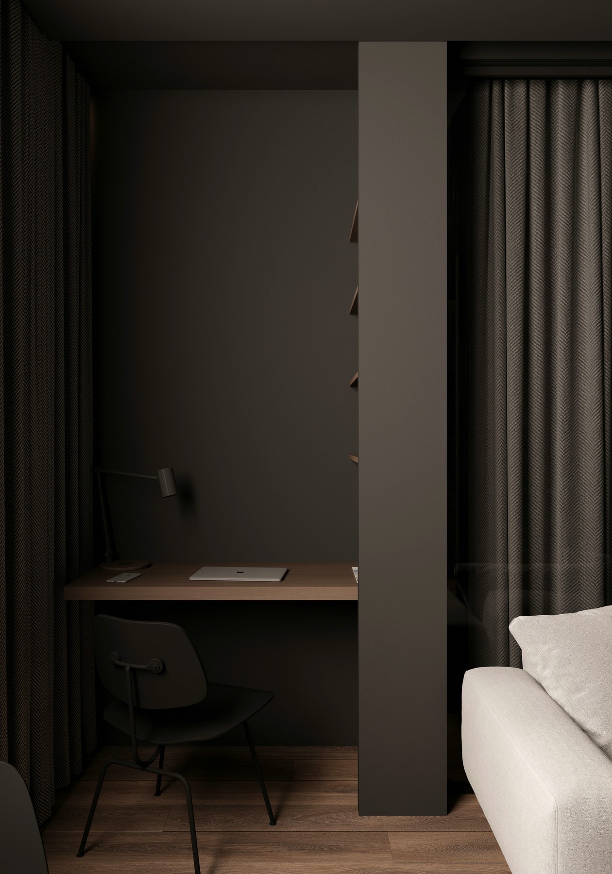 黑色系公寓设计 既大气又沉稳-7