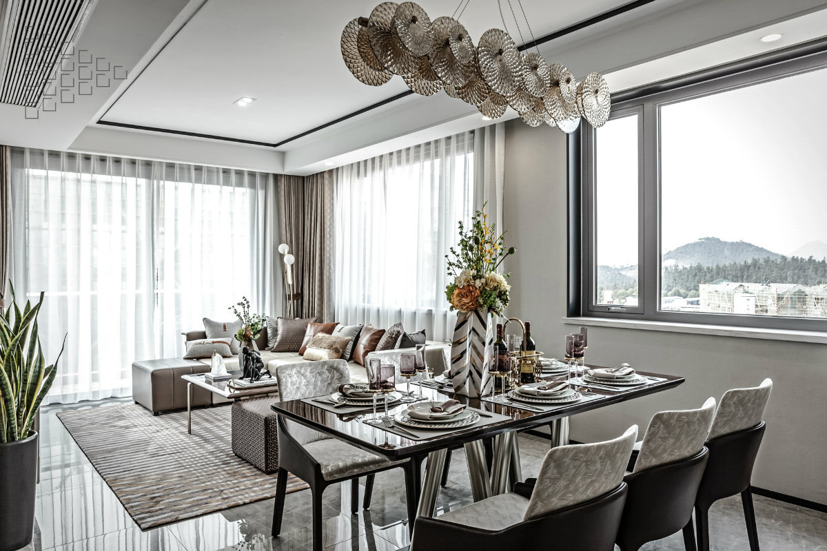 杭州 CCP 空间摄影呈现 | 157m²轻奢风叠墅样板间设计亮点解读-7