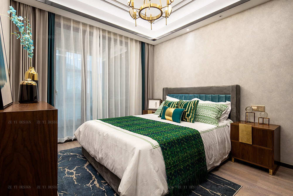 衢州开化 128㎡新中式楼盘样板房设计-22