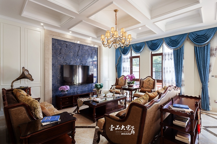 常熟 300㎡美式古典住宅设计,优雅蔓延-10