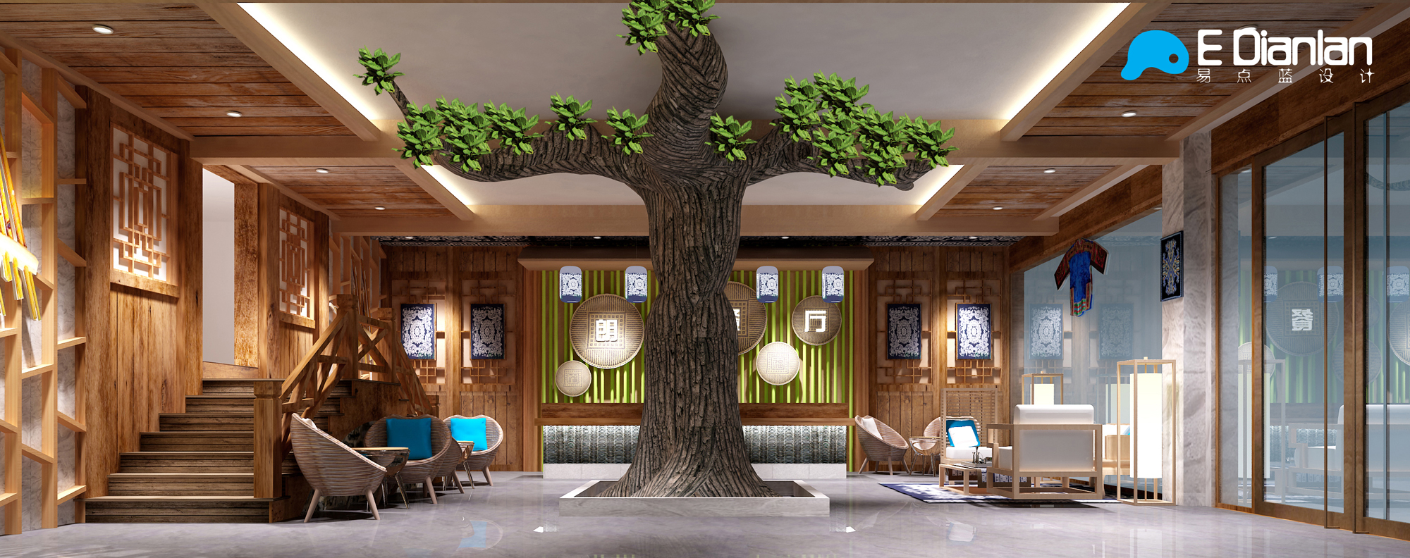 刘魏诚作品——贵州苗都酒店【易点蓝E DIANLAN酒店篇】-12