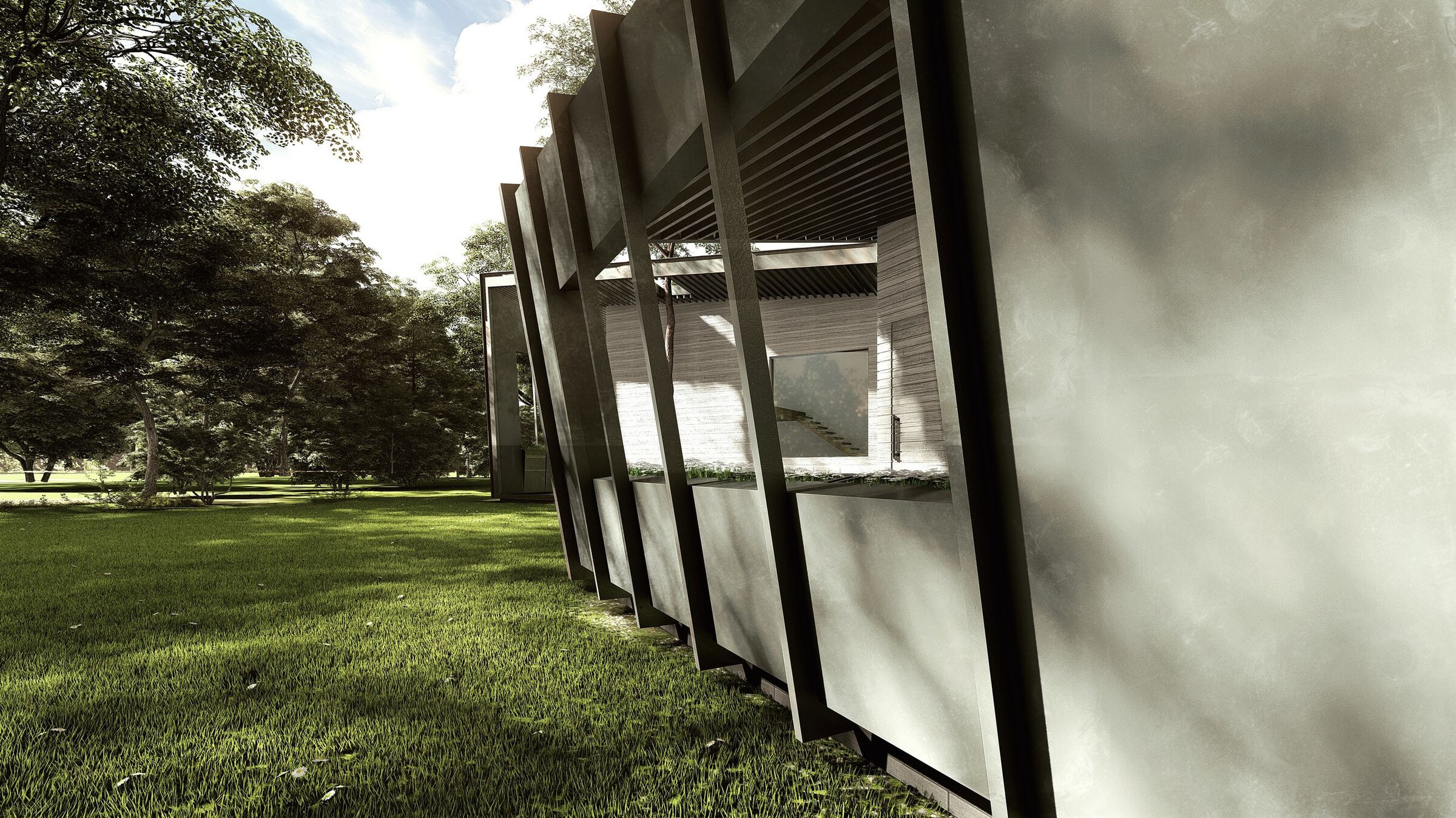 三角形的独立别墅 · Heram Architects 的绿色温室设计-14