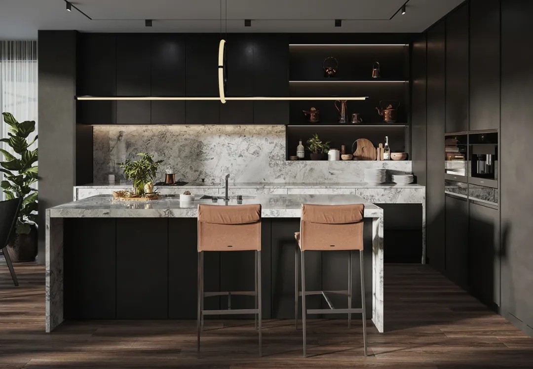 现代木质风的居住空间-4