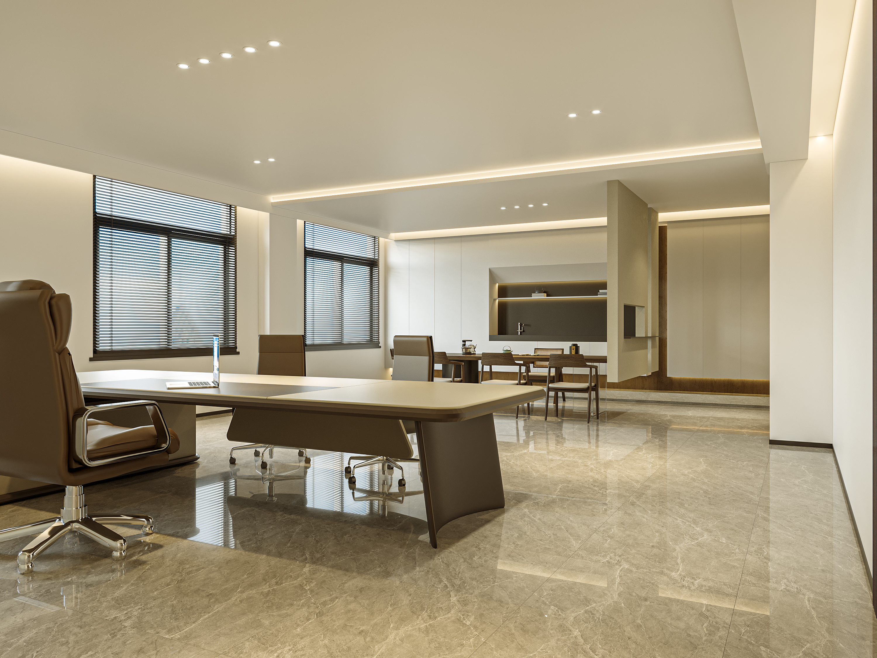 办公室设计|商务质感与 松弛氛围 的双向平衡～-8