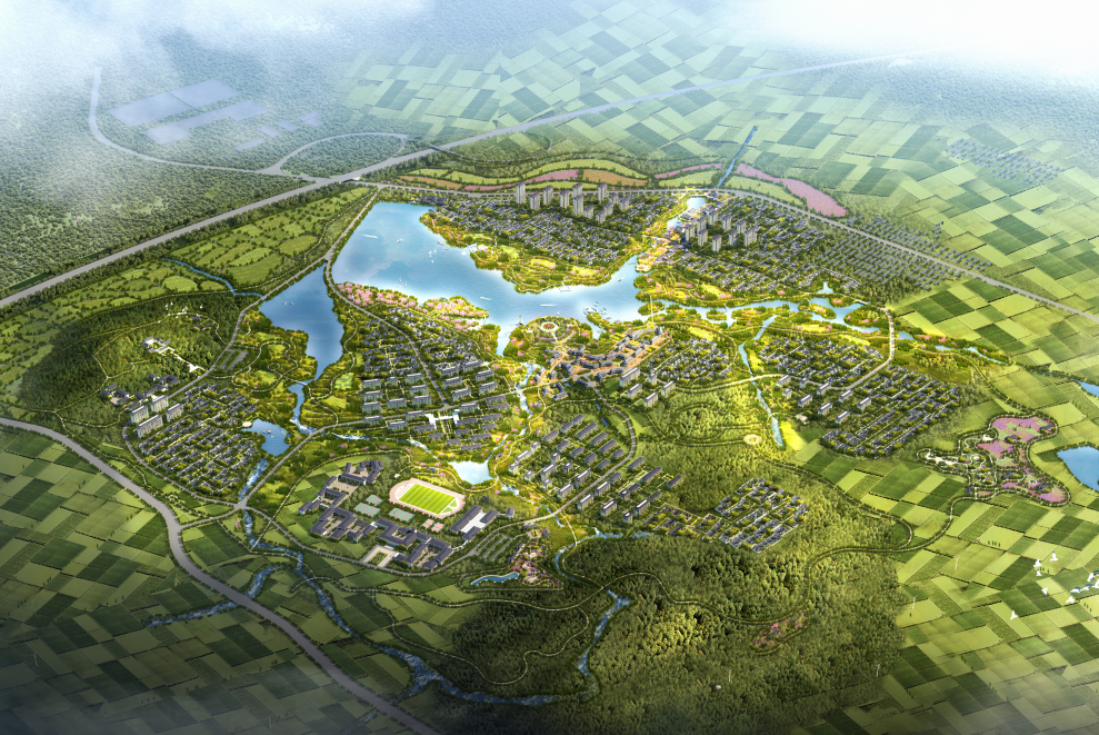 青岛桃李春风小镇 | 田园牧歌与尧王山水的空间叙事-0