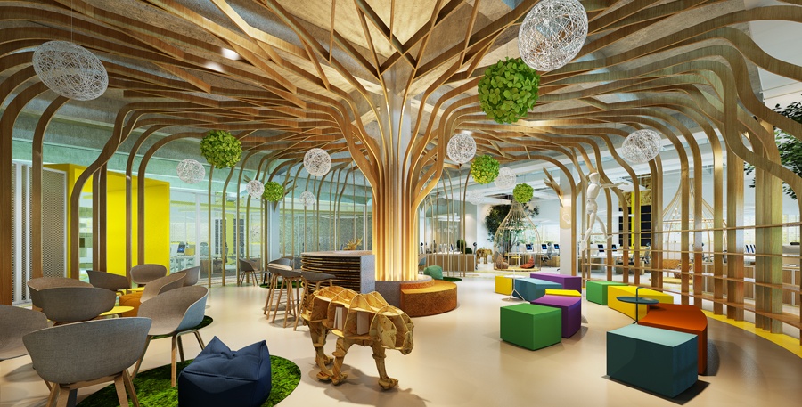 充满森林气息的创意办公空间丨中国苏州丨苏州现象空间设计-11