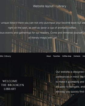 Library网站布局及着陆页设计丨无相关信息