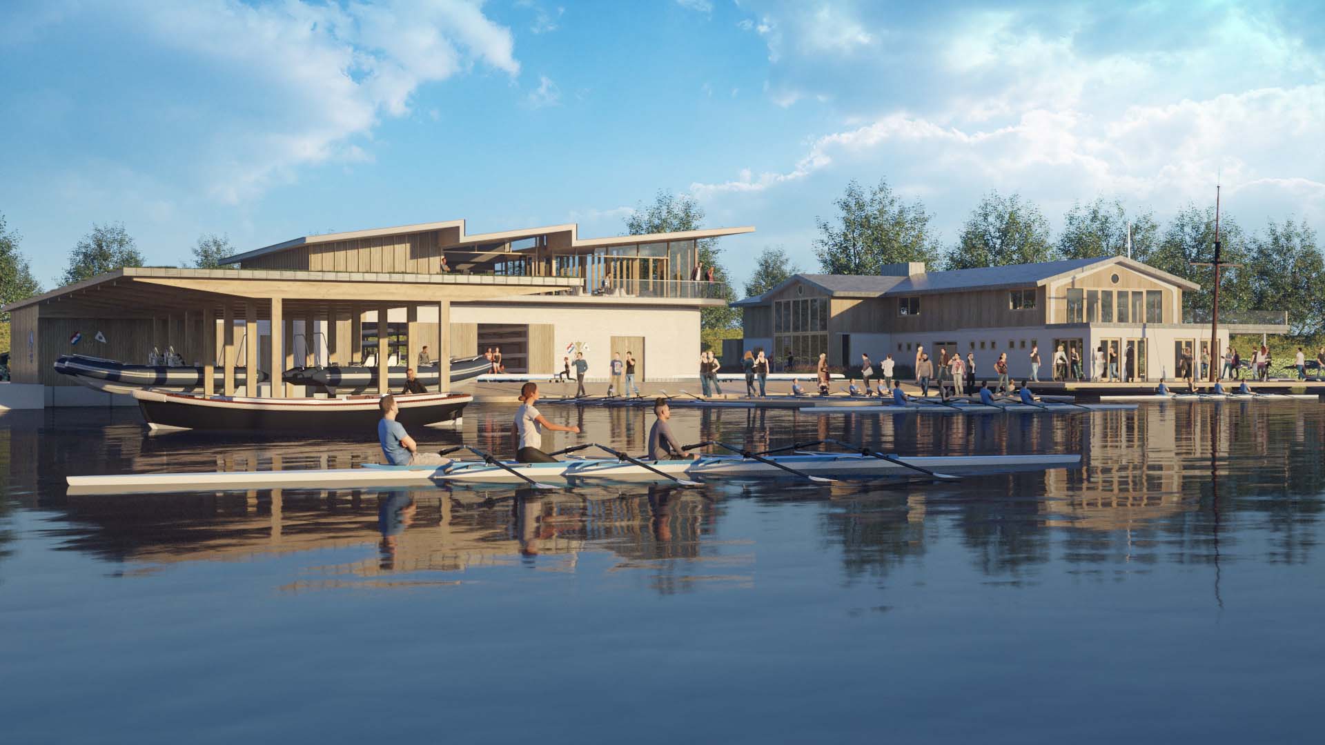 为Muiden的皇家荷兰帆船和划船俱乐部设计划船俱乐部新建筑丨VOCUS-3